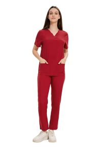 Stretchy V - Neck Ladies Scrub
