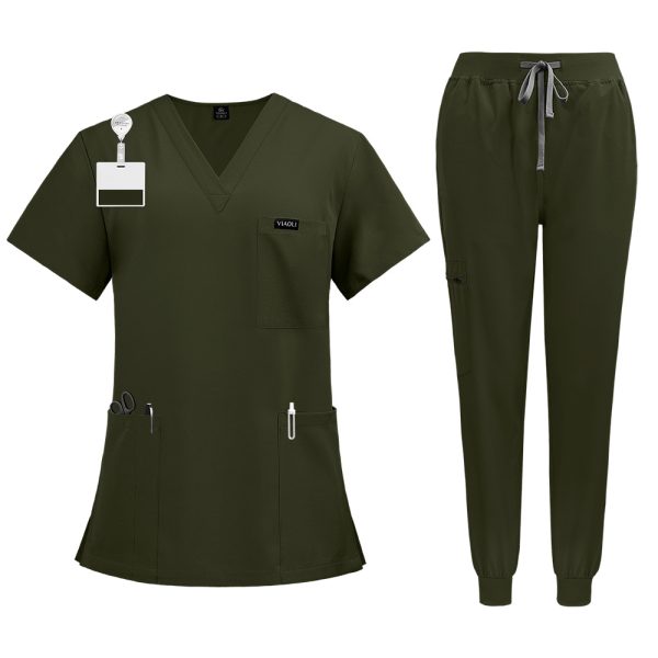 Army Green Form Scrub Set