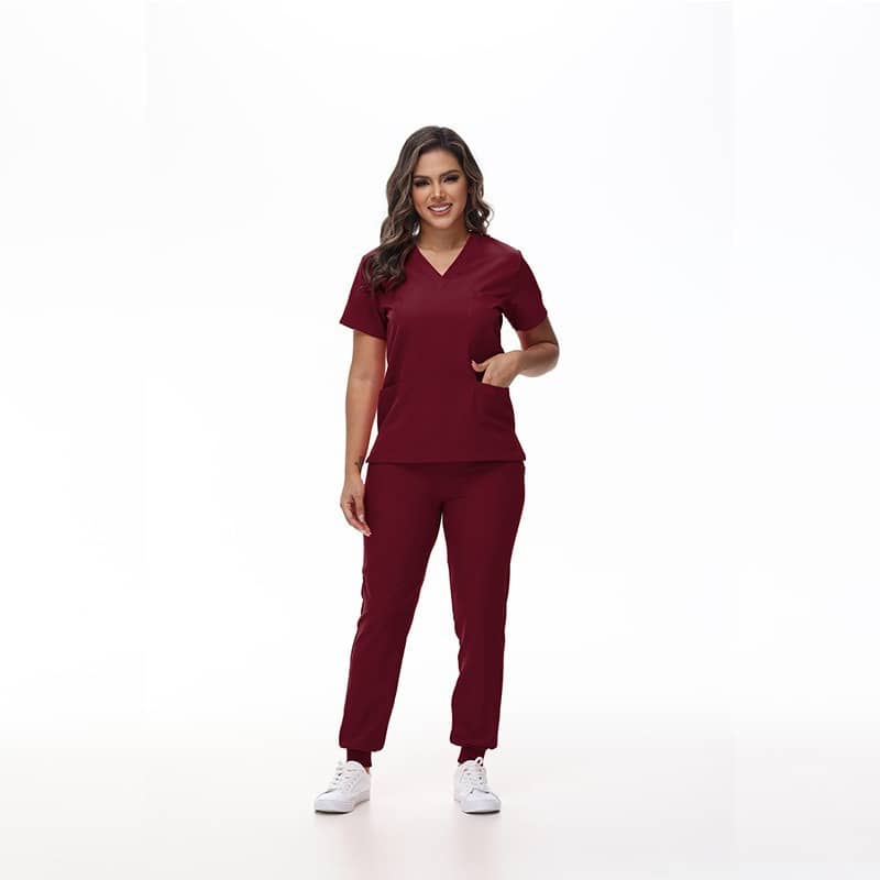 Burgundy Elite Scrub Set